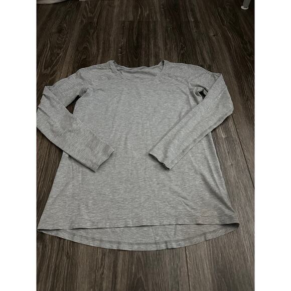 Lululemon Long Sleeve Shirt Gray - Picture 1 of 7